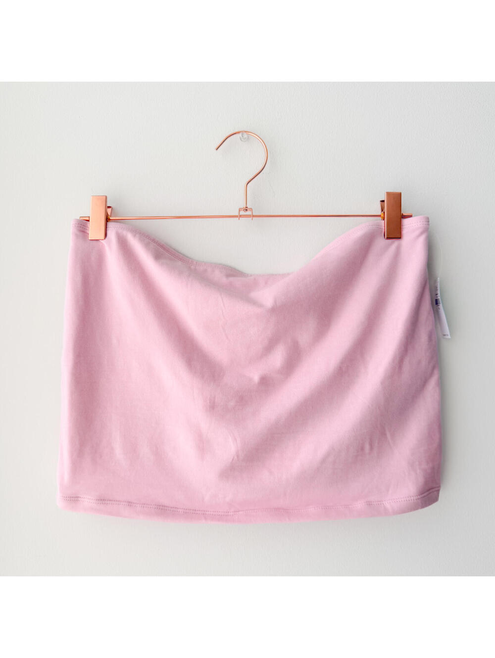 NWT Old Navy Light Pink Cotton Tube Top with Built-In Bra XL